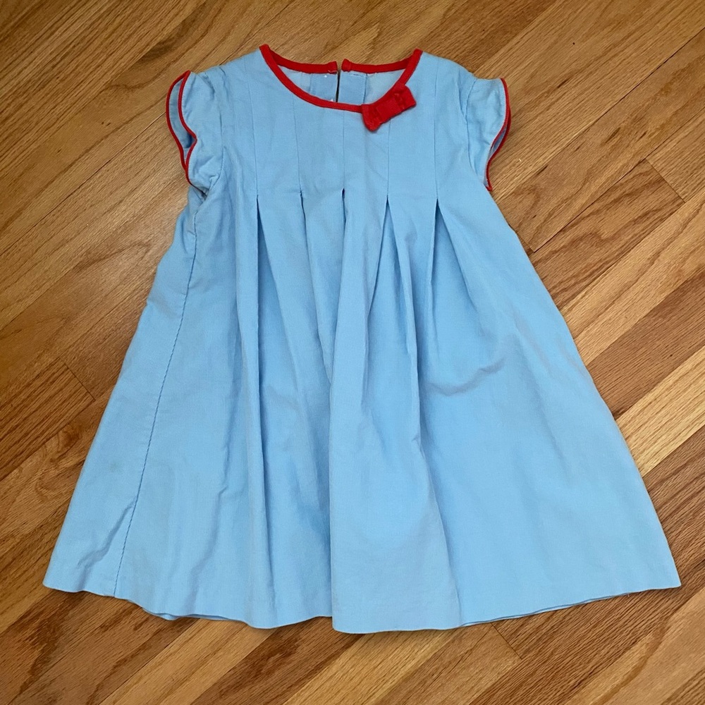 Little English blue corduroy dress